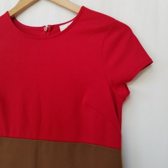 LOFT Ann Taylor Striped Color Block Comfy Knit Tee Shirt Dress - Picture 8 of 9